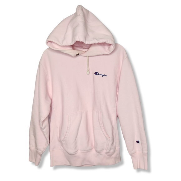 Champion Reverse Weave Baby Pink Pullover Sweatshirt Hoodie Size Medium - Picture 1 of 6